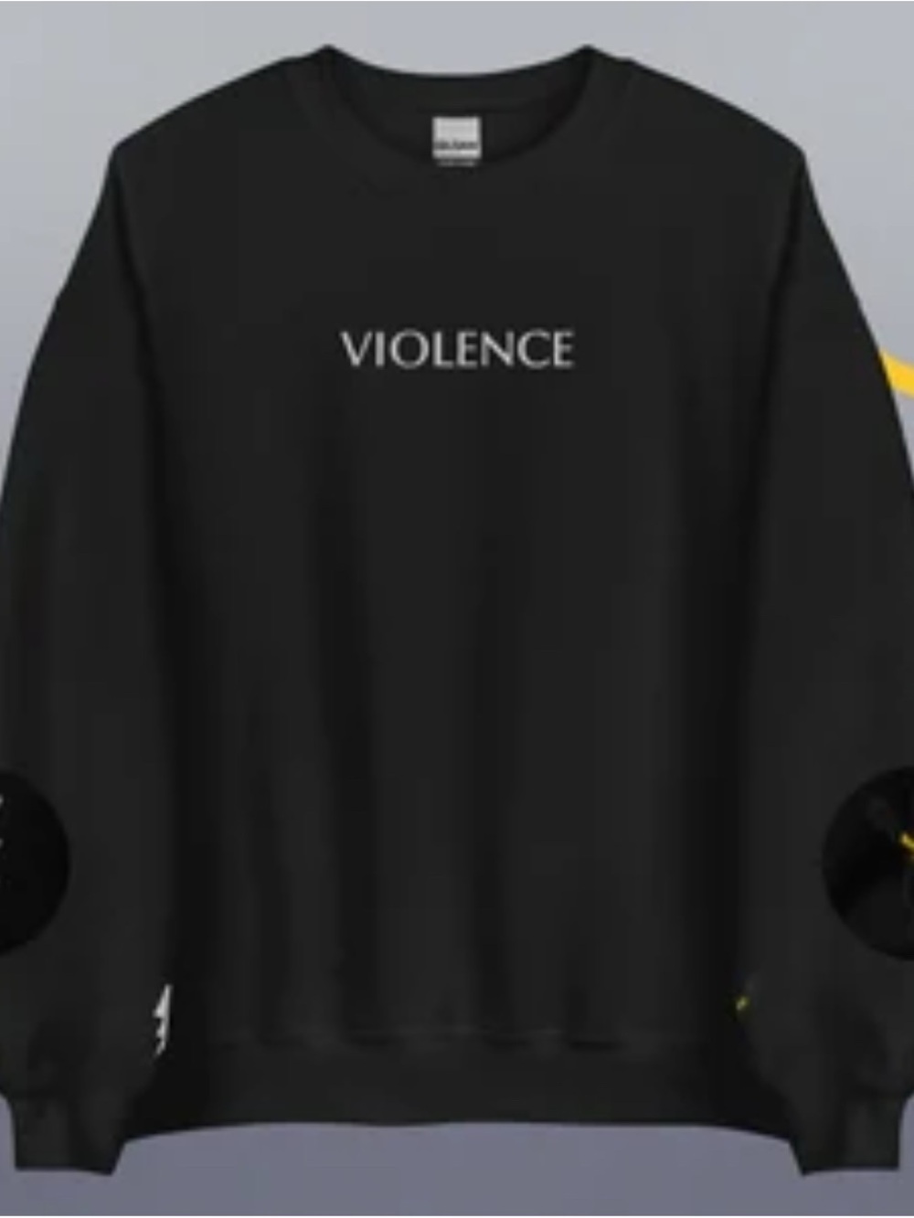 Fourth Wing Black 'VIOLENCE' Crewneck Sweater - Women's Small embroidered